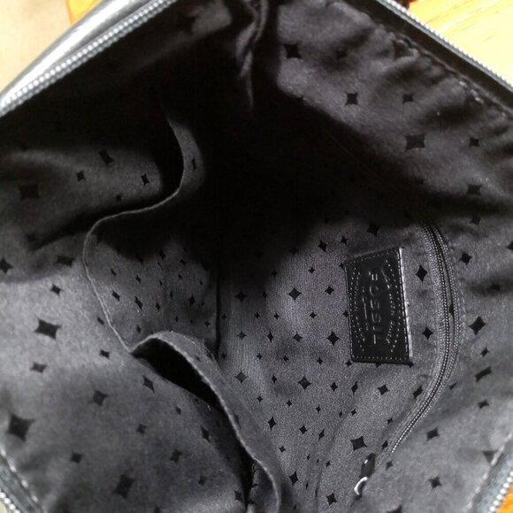 Like New Fossil Morgan Traveler Pebble Leather Black Crossbody Bag - Picture 9 of 12